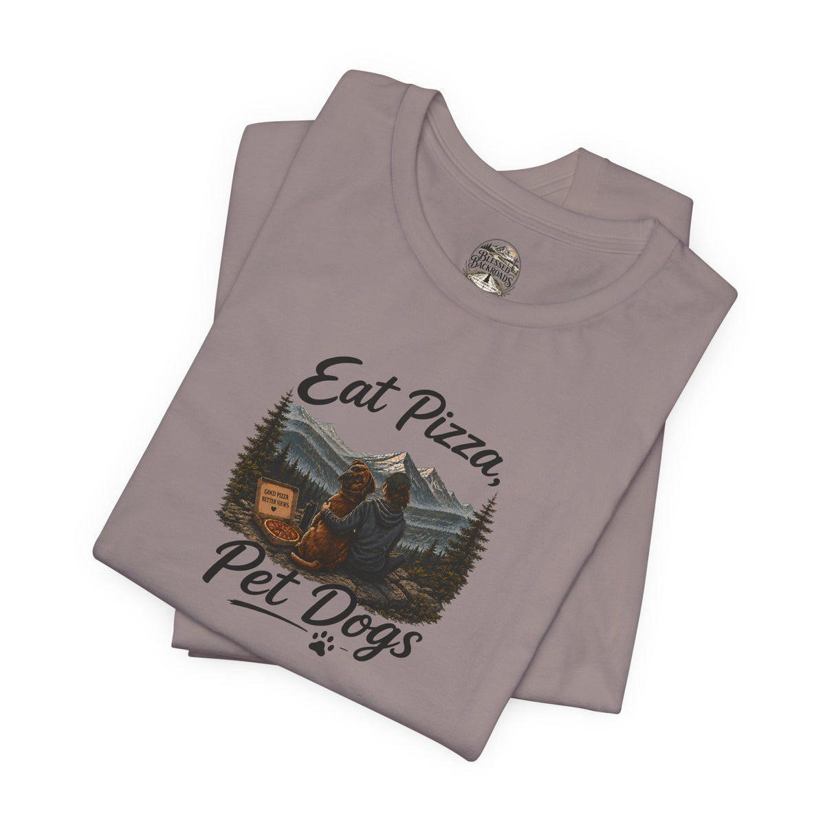 Eat Pizza Pet Dogs T-Shirt — Funny Dog Lover Tee