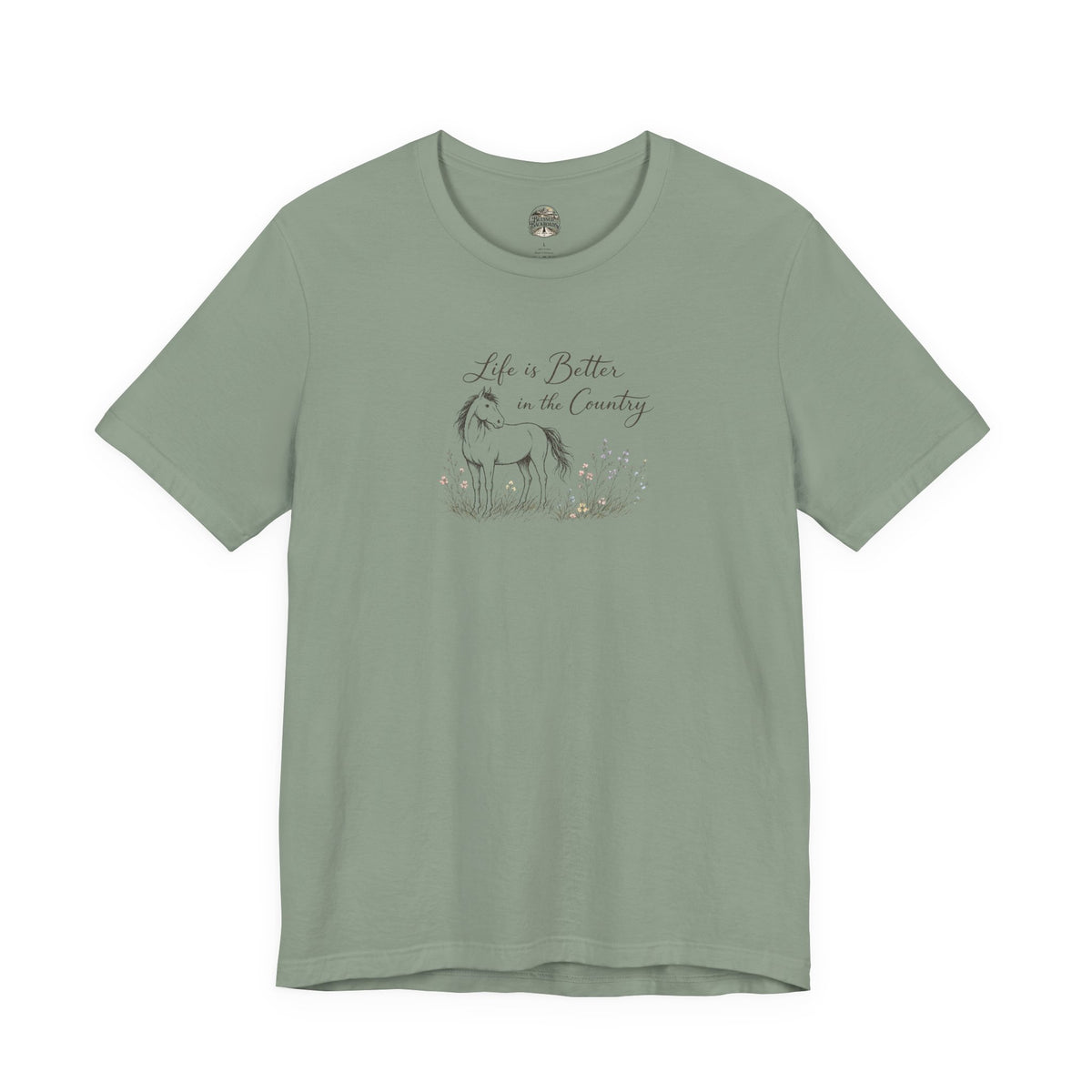 Country Life Horse Graphic Tee – "Life is Better in the Country"