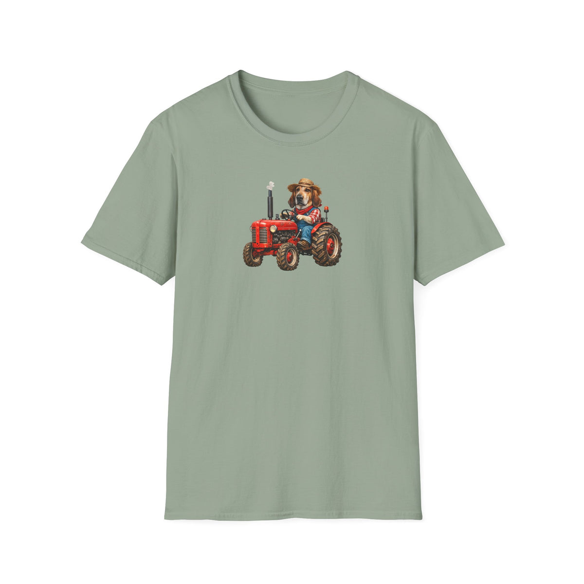 Dog on Tractor T‑Shirt — Cute Farmer Pup Graphic Tee