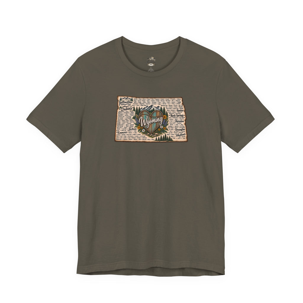 Wyoming State Outline Tee