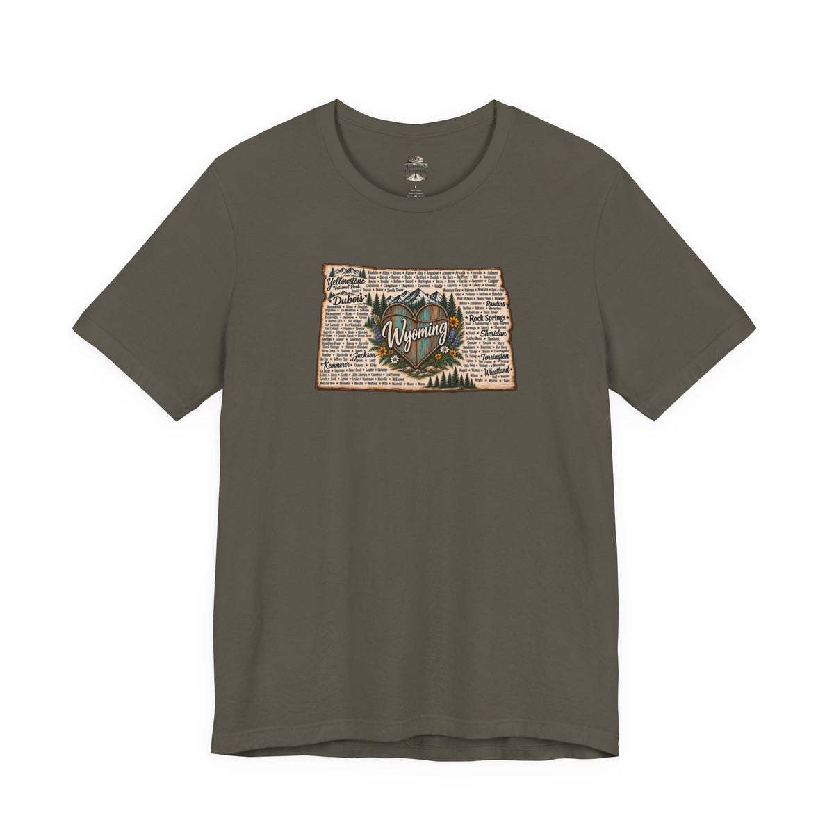 Wyoming State Outline Tee