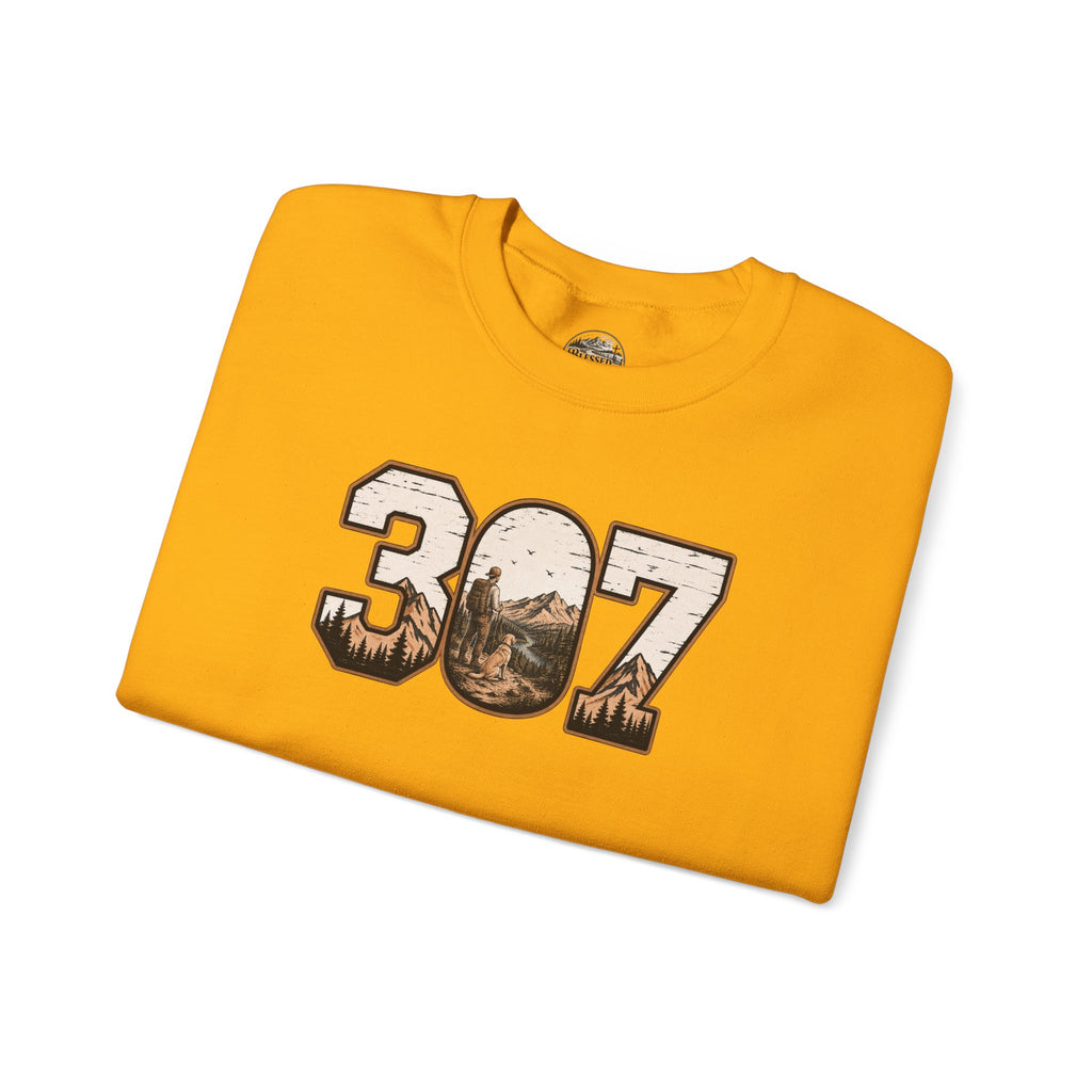 Crewneck Sweatshirt — 307 Mountain Landscape Graphic