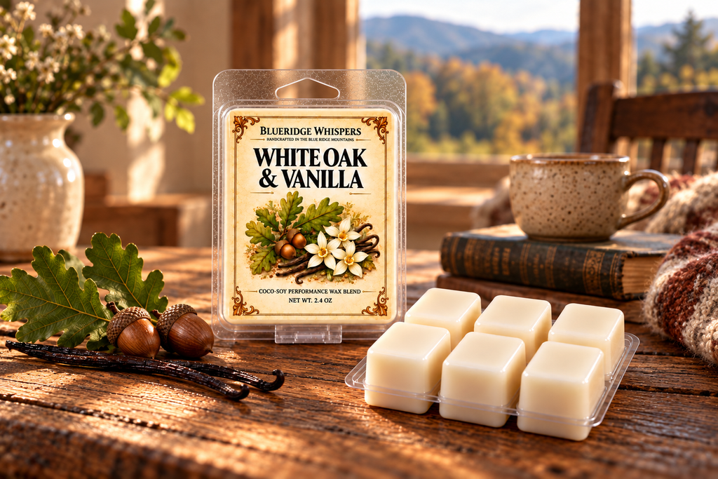 White Oak & Vanilla Soy Wax Melts – Earthy & Smooth Scent