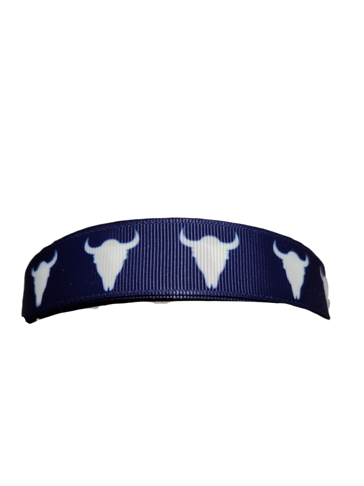 Bull Skull Nylon Dog Collar